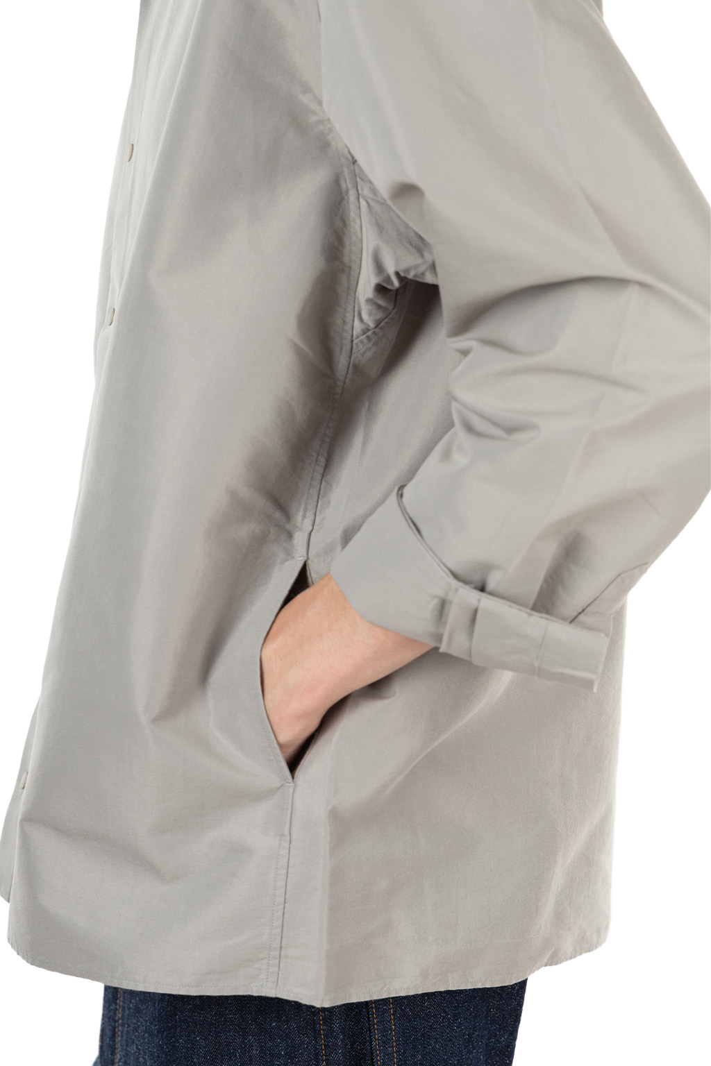 YAECA - Men's Comfort Shirt - Relaxed Square - Grey