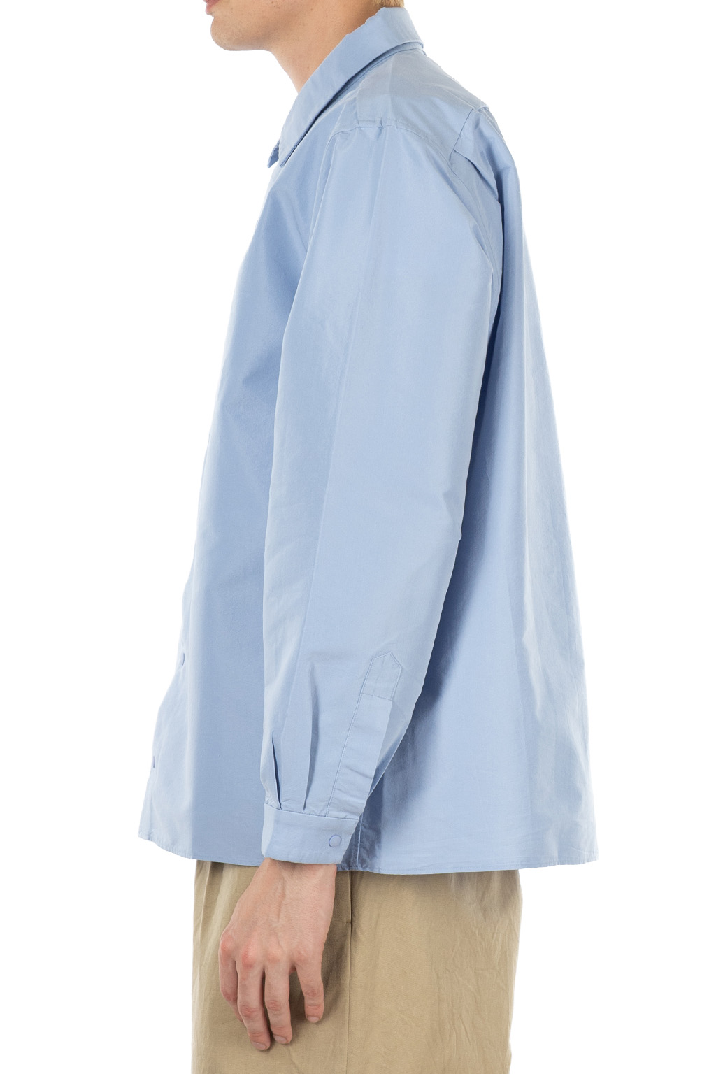 YAECA - Men's Comfort Shirt - Relaxed Square - Sax