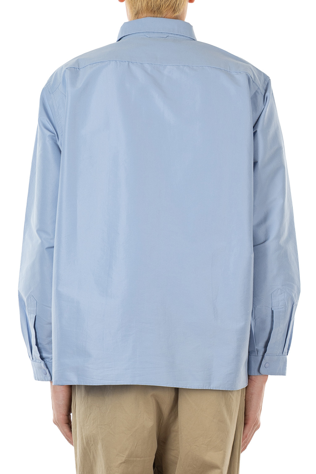 YAECA - Men's Comfort Shirt - Relaxed Square - Sax