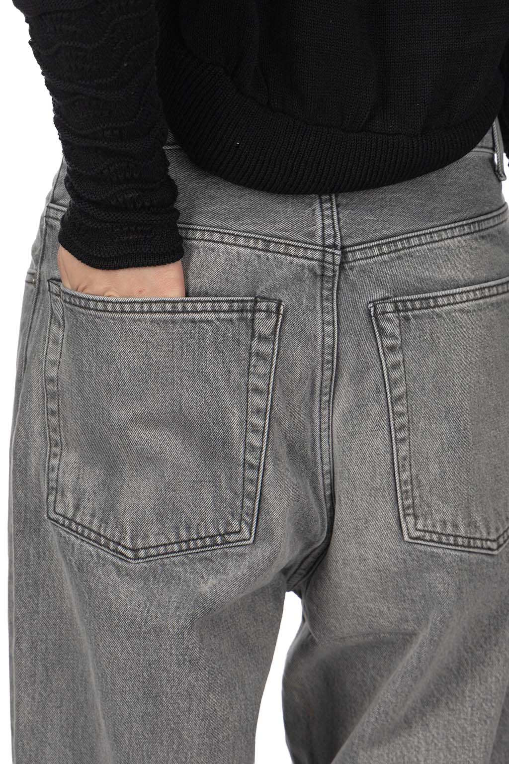 YLEVE - 13.5oz Denim Baggy Fade - Ice Black