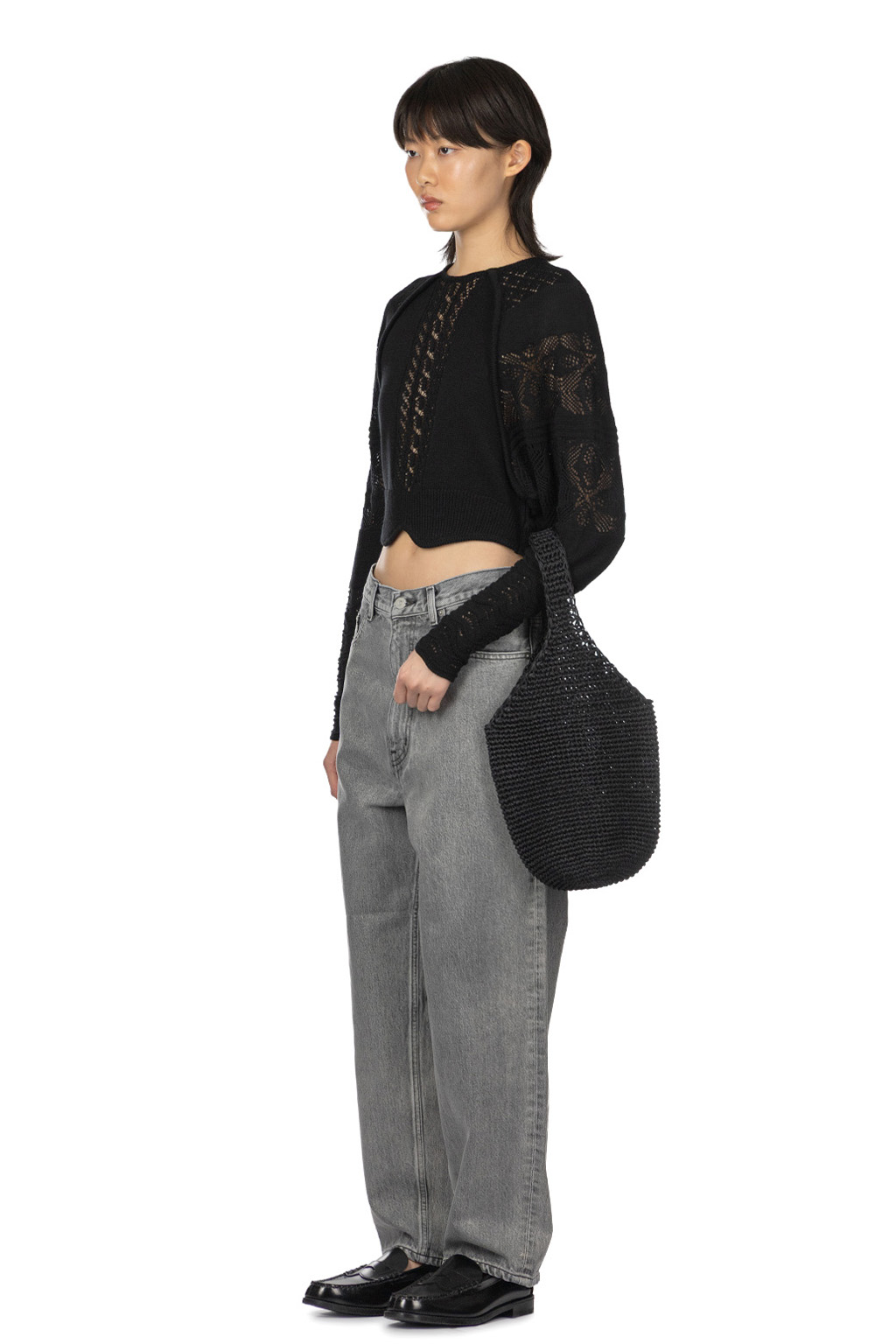 YLEVE - 13.5oz Denim Baggy Fade - Ice Black