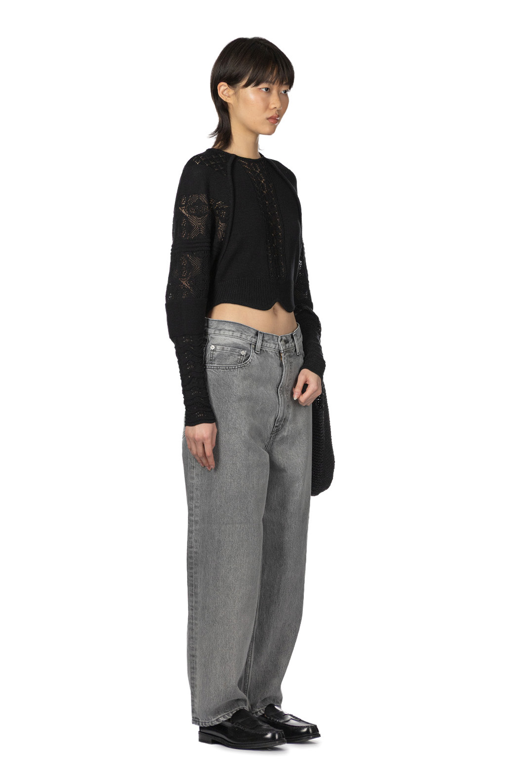 YLEVE - 13.5oz Denim Baggy Fade - Ice Black