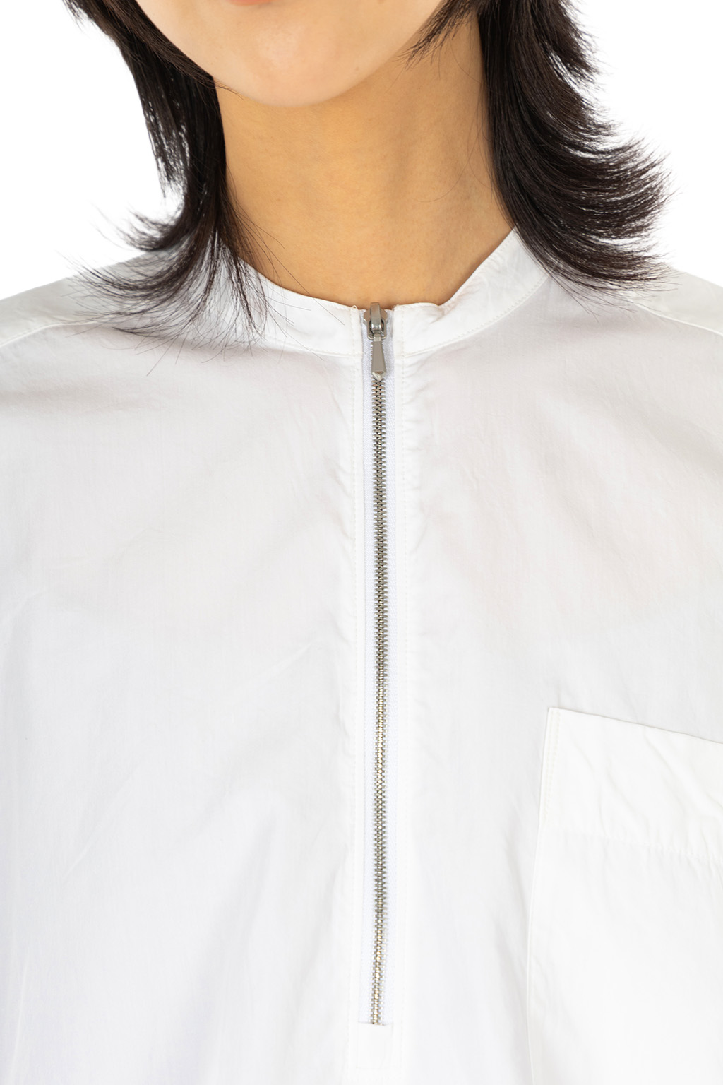YLEVE - Cotton Cupra Half Zip Shirt - White