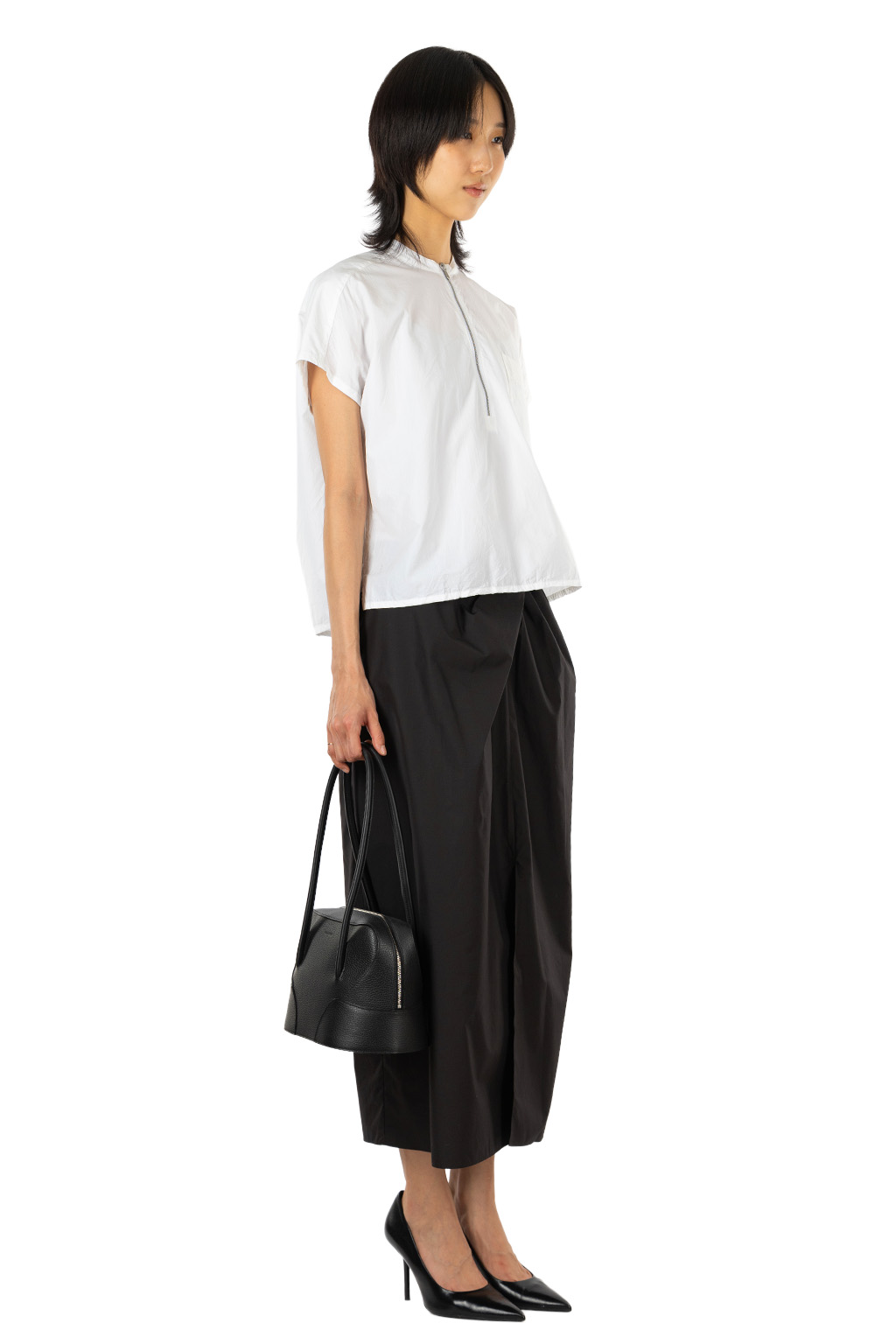 YLEVE - Cotton Cupra Half Zip Shirt - White