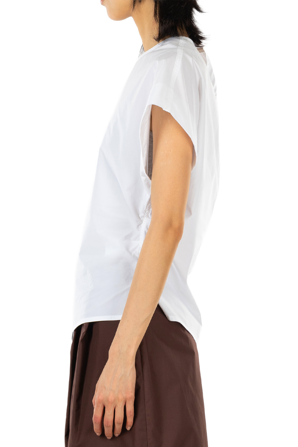 YLEVE - Finx Cotton Weather Asymmetrical Pullover Shirt - White