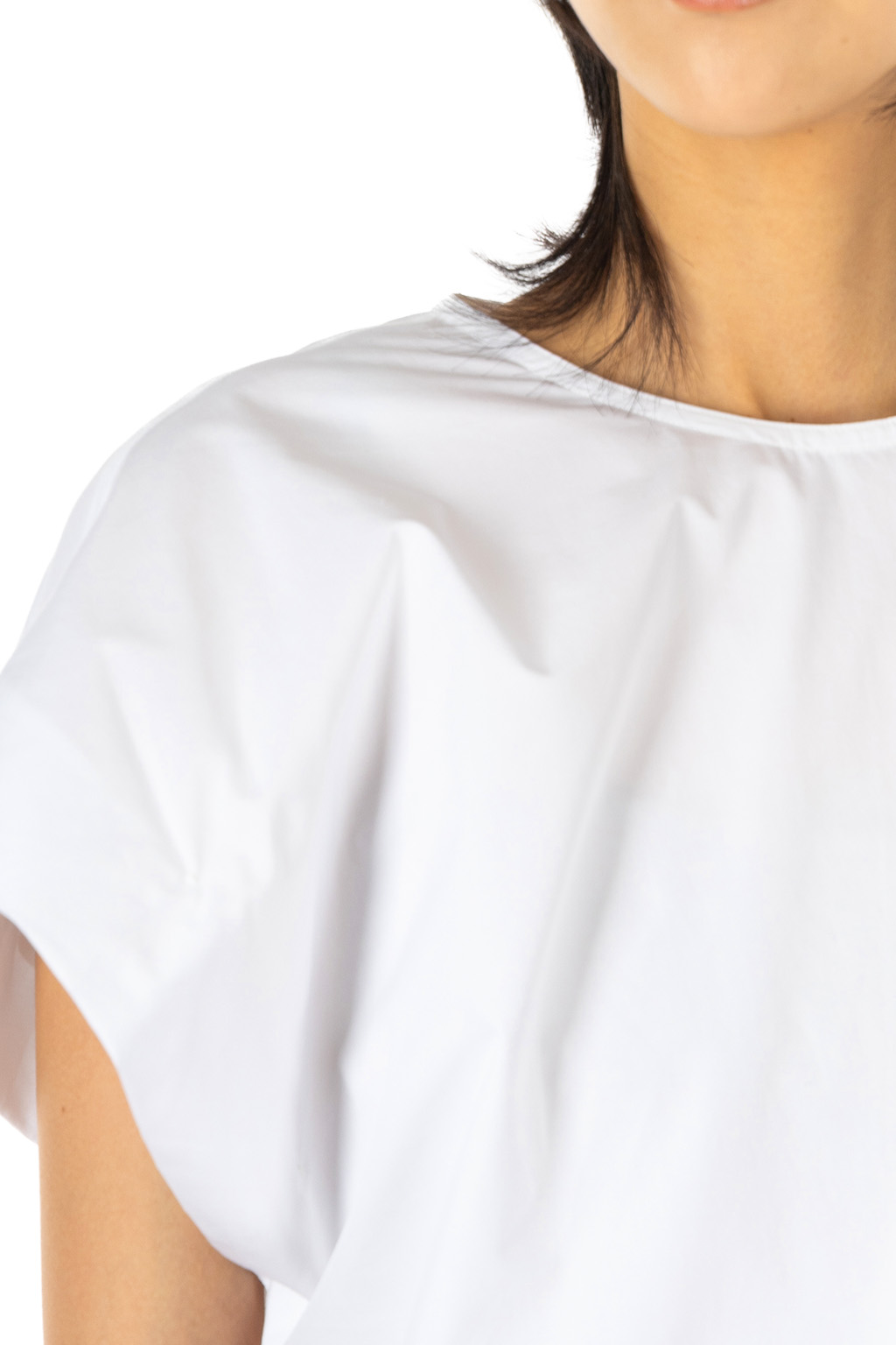 YLEVE - Finx Cotton Weather Asymmetrical Pullover Shirt - White