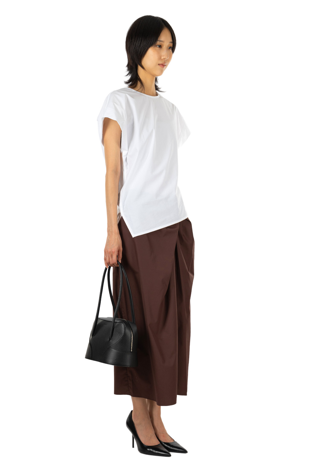 YLEVE - Finx Cotton Weather Asymmetrical Pullover Shirt - White
