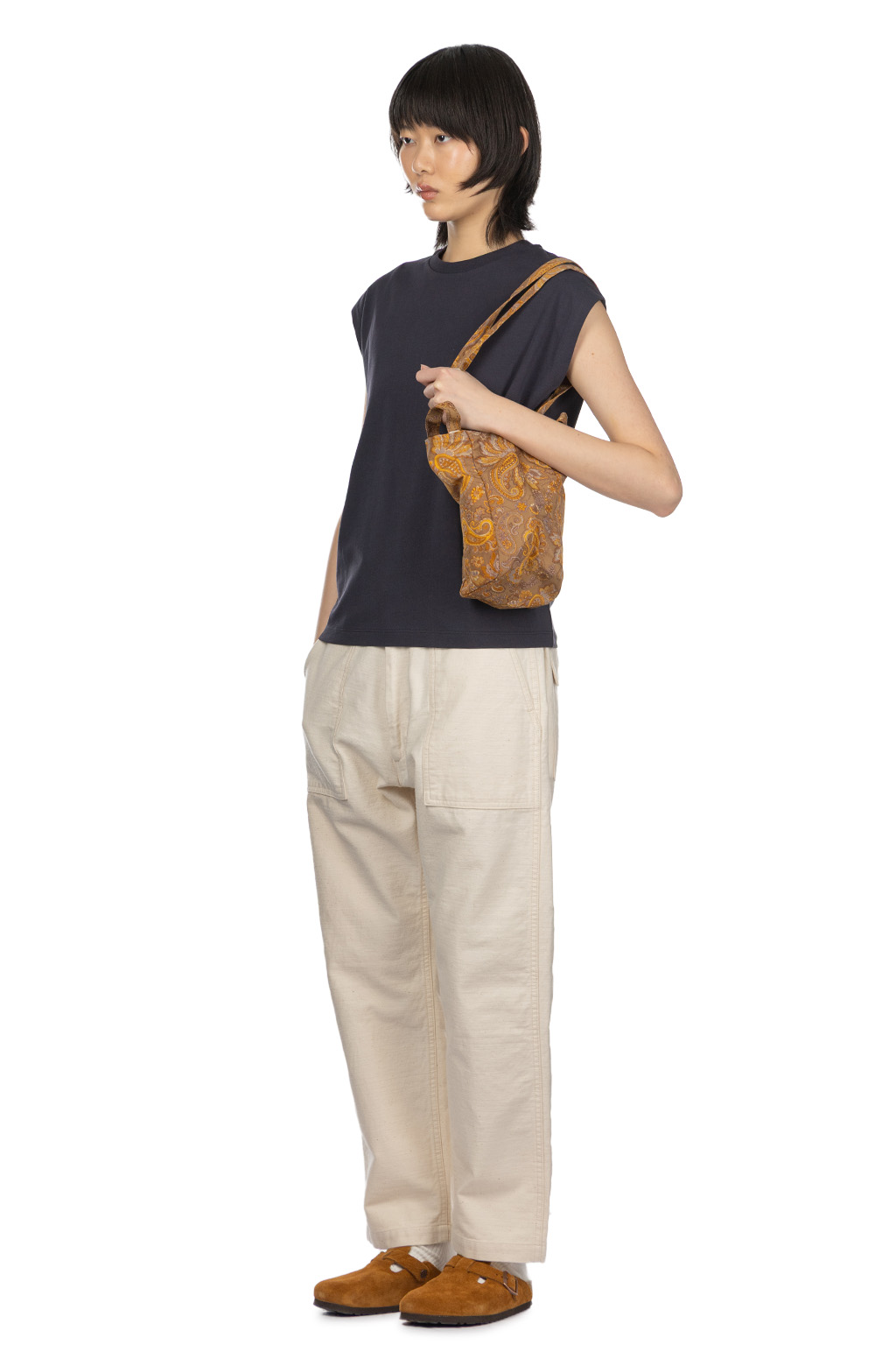 YLEVE - Organic Cotton Bio Non Stretch Tee - Navy