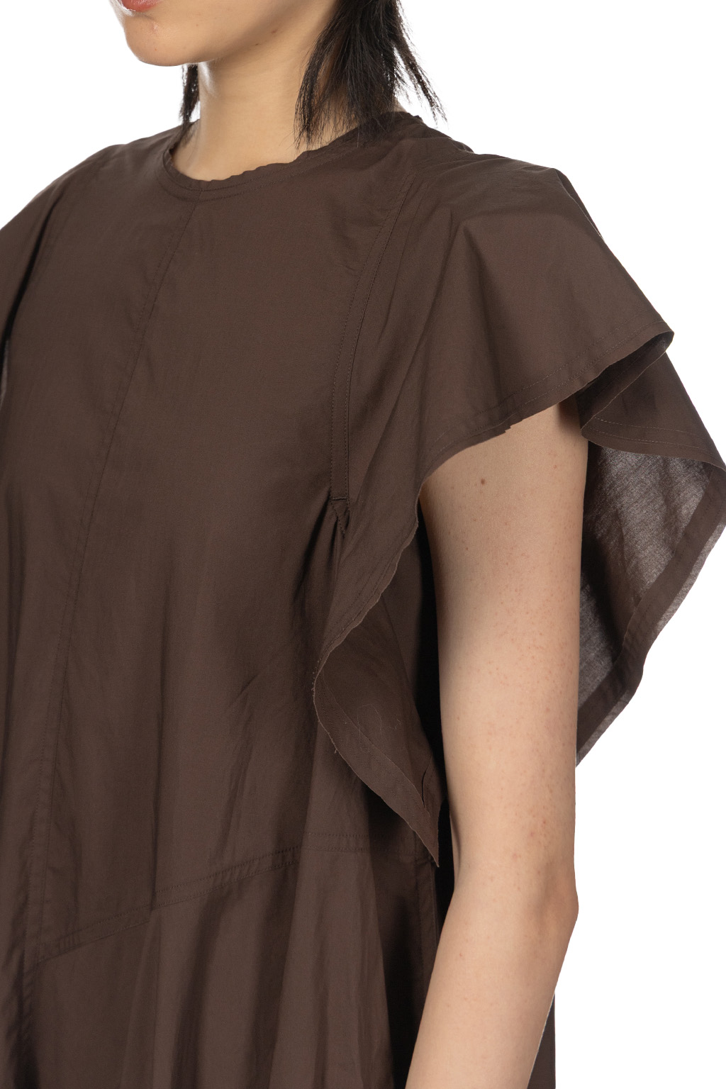 YLEVE - Suvin Cotton Typewriter One Piece - Brown