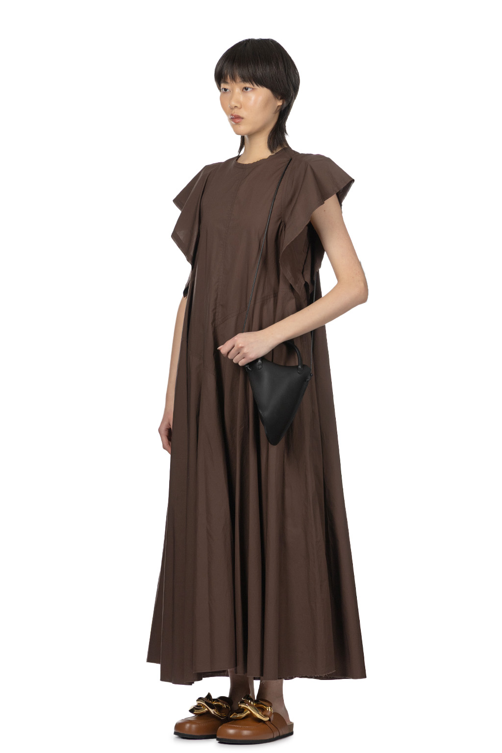 YLEVE - Suvin Cotton Typewriter One Piece - Brown