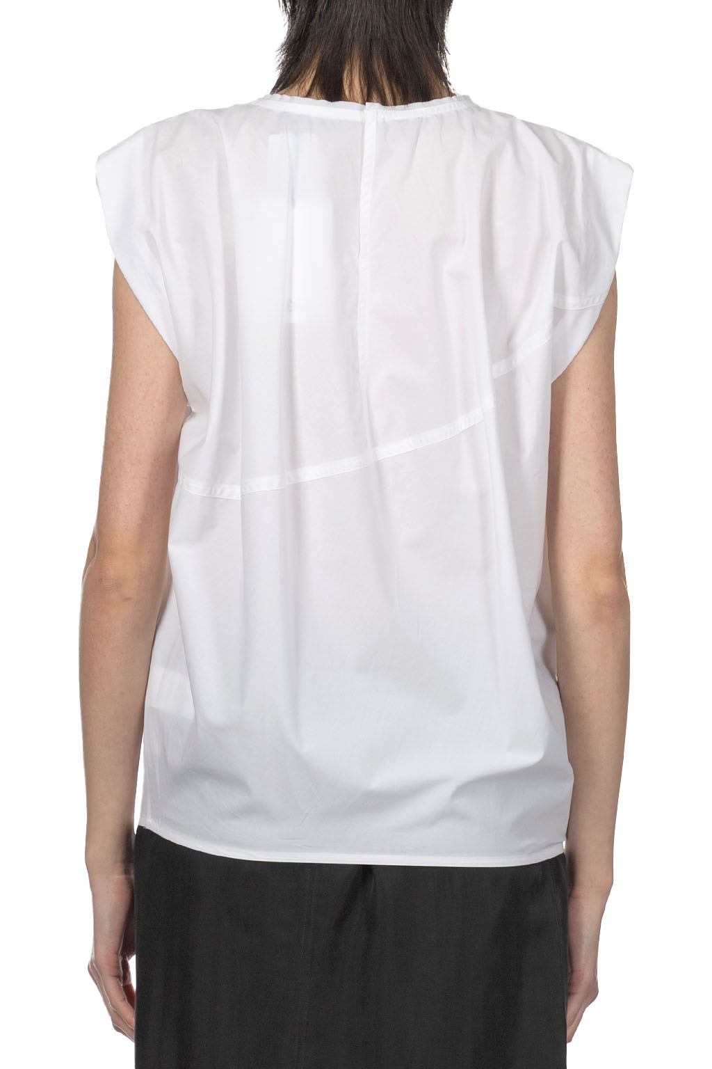 YLEVE - Suvin Cotton Typewriter Pullover Blouse- White