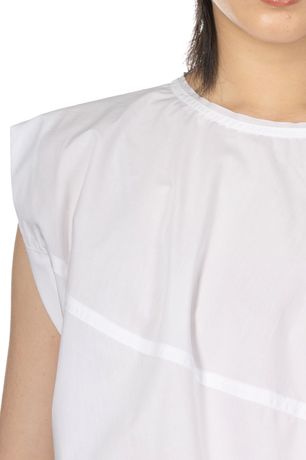 YLEVE - Suvin Cotton Typewriter Pullover Blouse- White