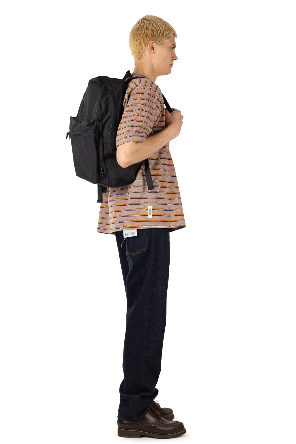Amiacalva - Gabardine Backpack Single Pocket - Black