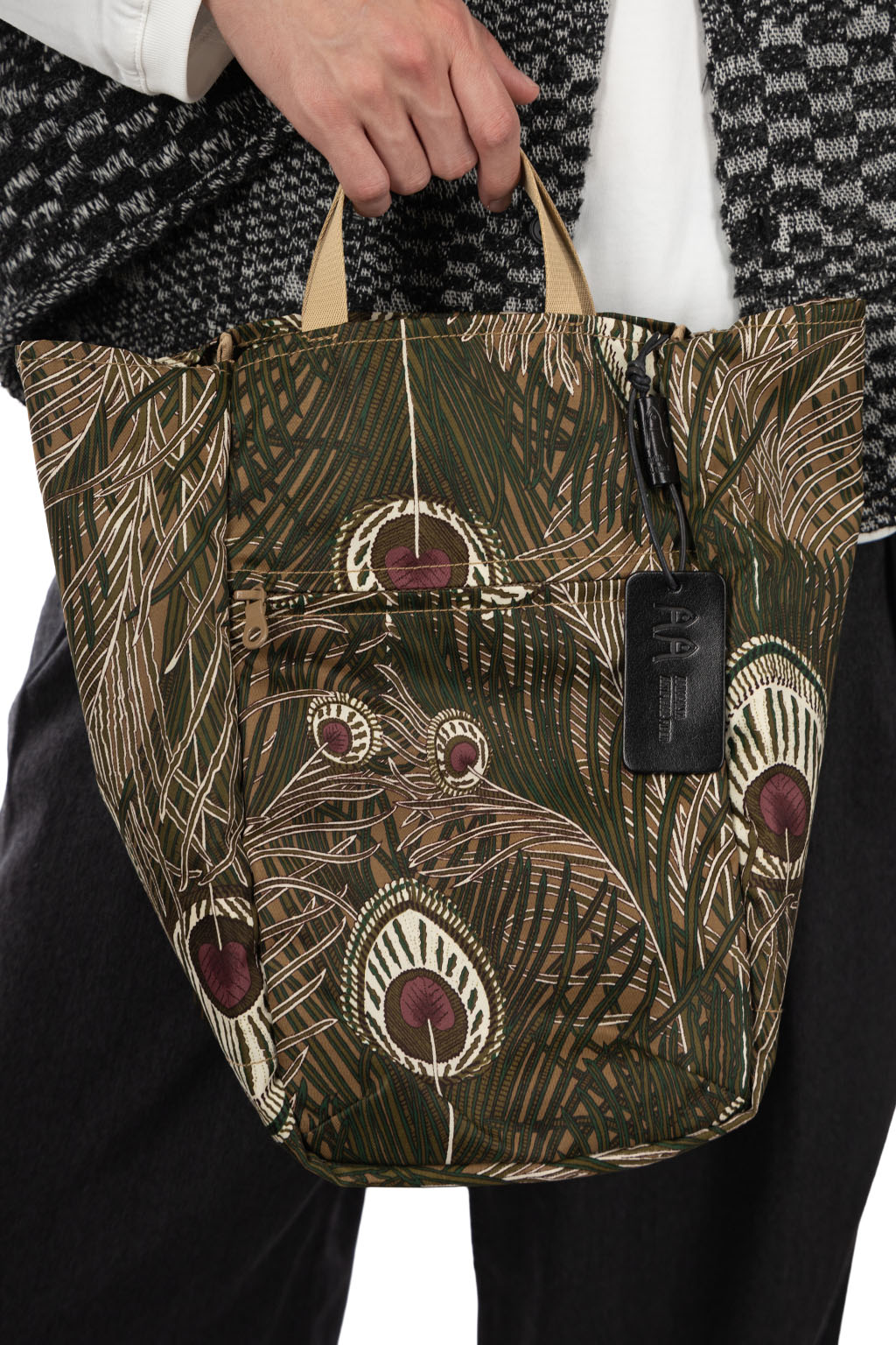 Amiacalva - Liberty Peacock Zippy Tote M - Jungle Green
