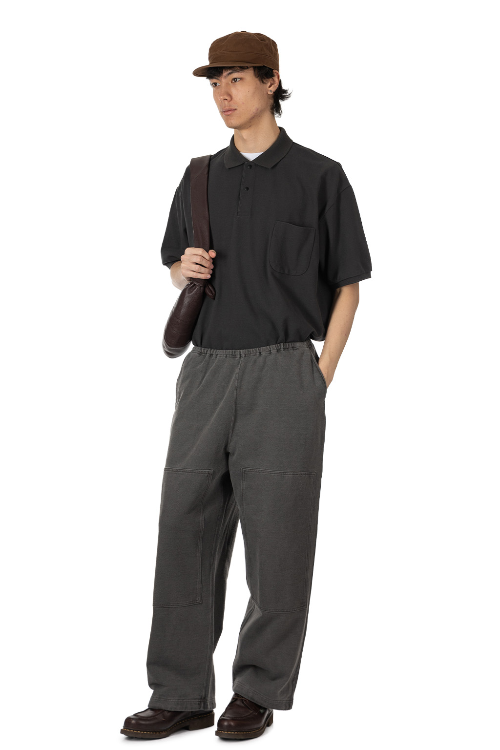 blurhms - Light Sweat Double-Knee Pants - Black