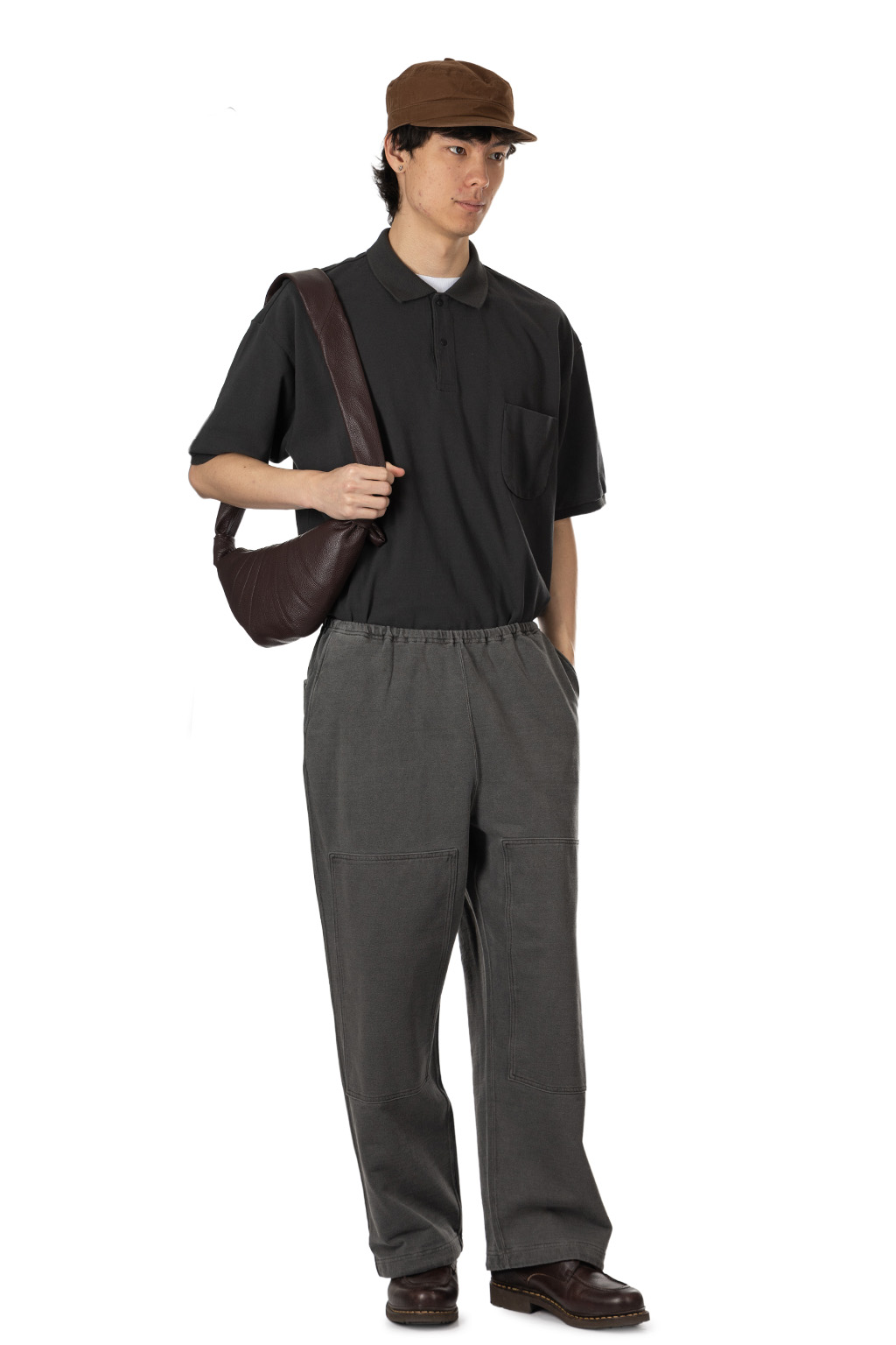 blurhms - Light Sweat Double-Knee Pants - Black