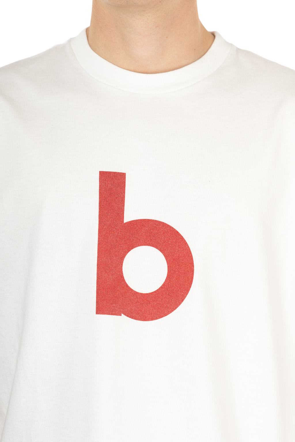 blurhms - ROOTSTOCK - bd Print Tee WIDE - White × Red
