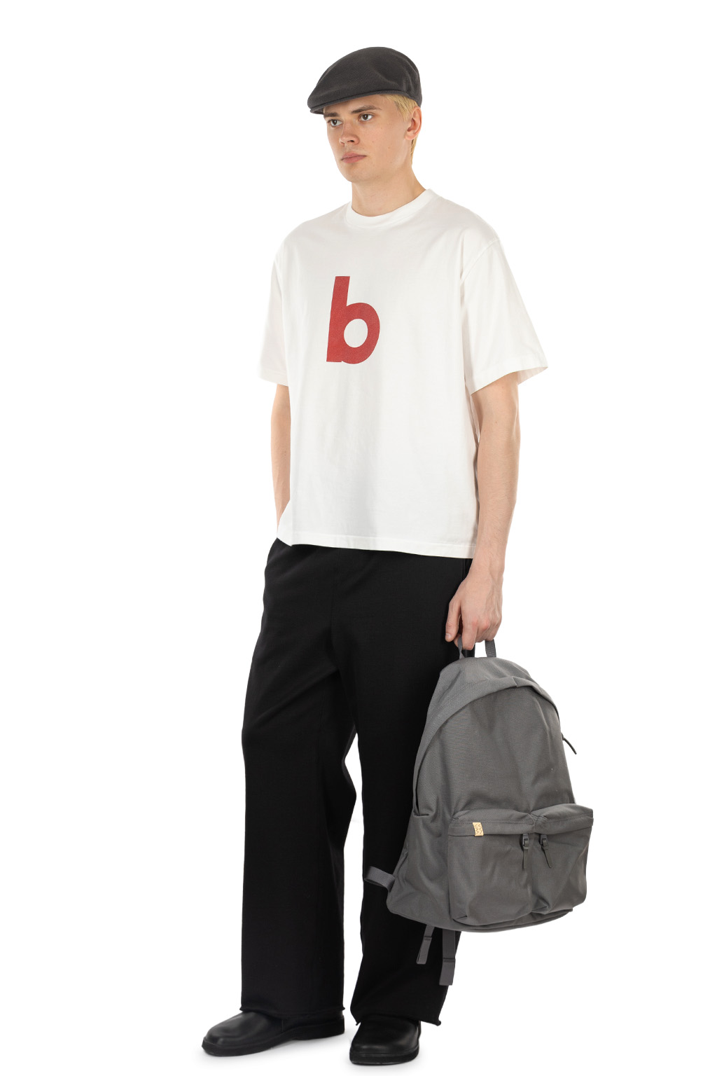 blurhms - ROOTSTOCK - bd Print Tee WIDE - White × Red