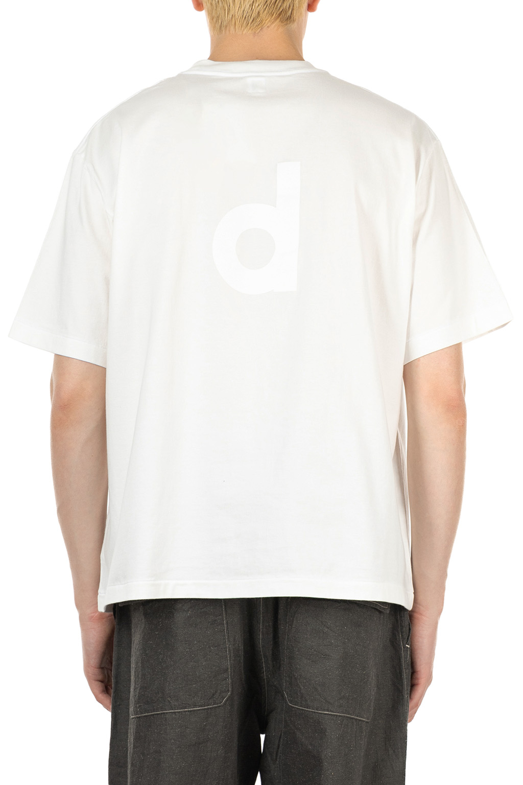 blurhms - ROOTSTOCK - bd Print Tee WIDE - White x White
