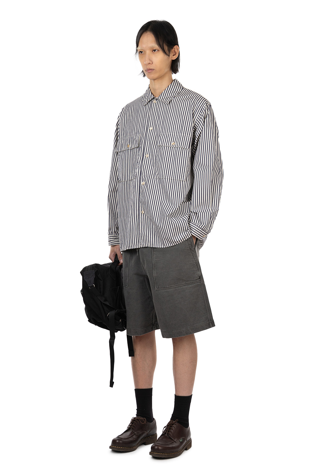 blurhms - Stripe Military Shirt