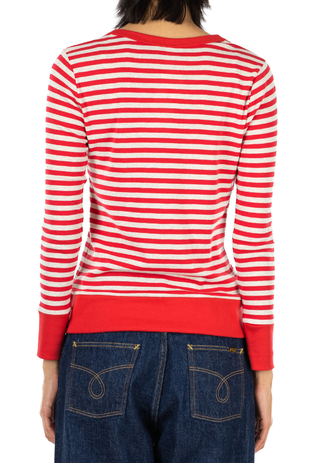 harmonie - Border Stripe LS Tee - Red