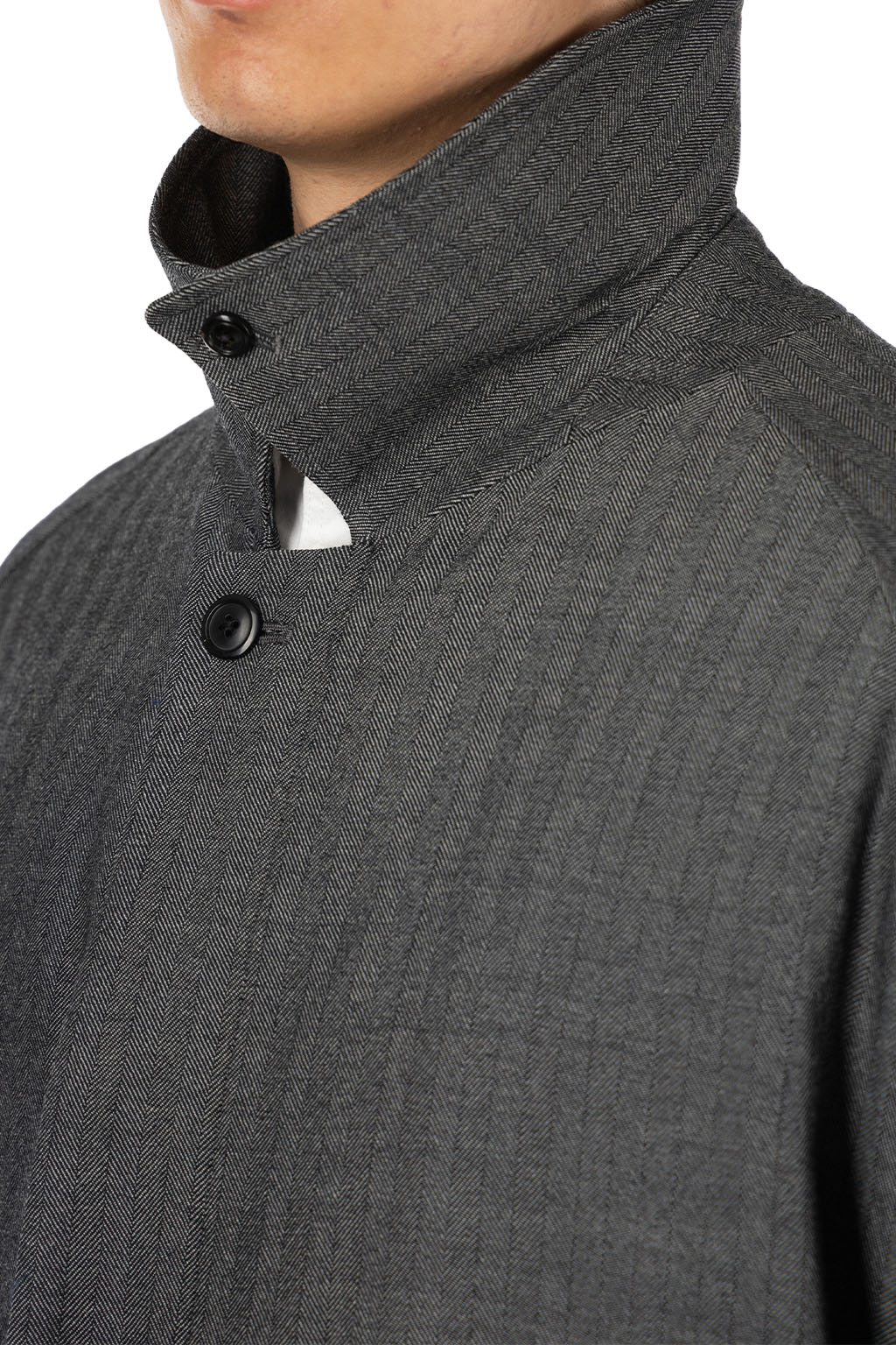 Markaware - Raglan Sleeve Coat - Herringbone