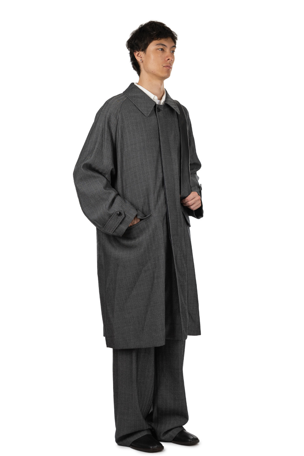 Markaware - Raglan Sleeve Coat - Herringbone