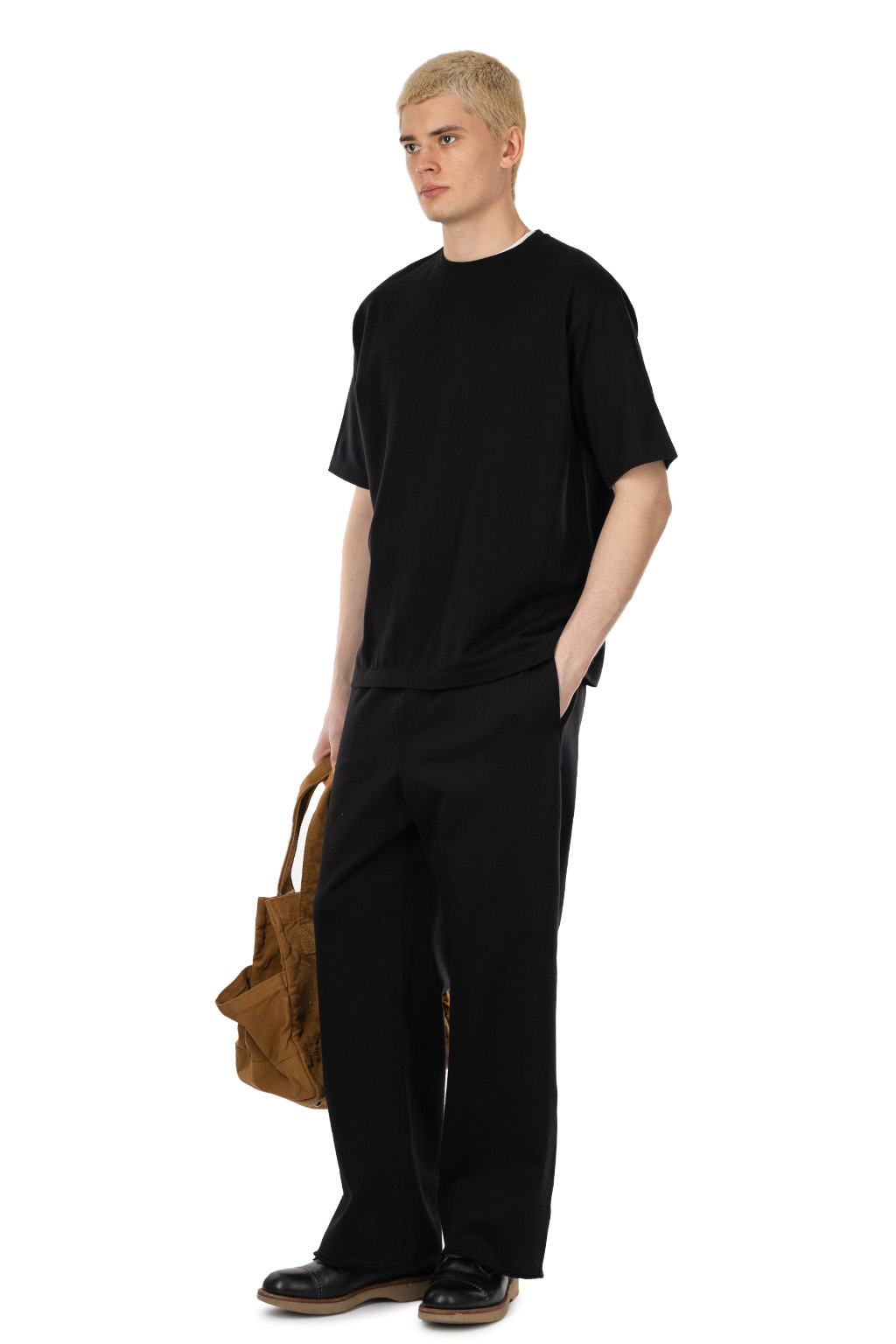 marka - Relaxed Fit Tee  Cashmere Jersey - Black