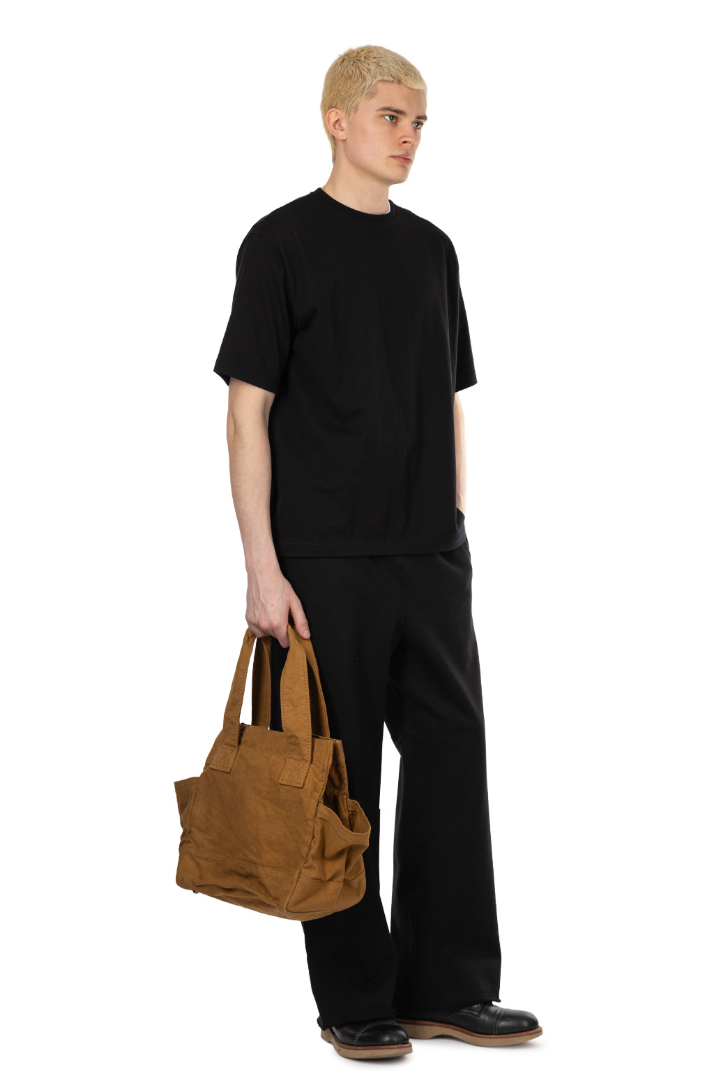 marka - Relaxed Fit Tee  Cashmere Jersey - Black