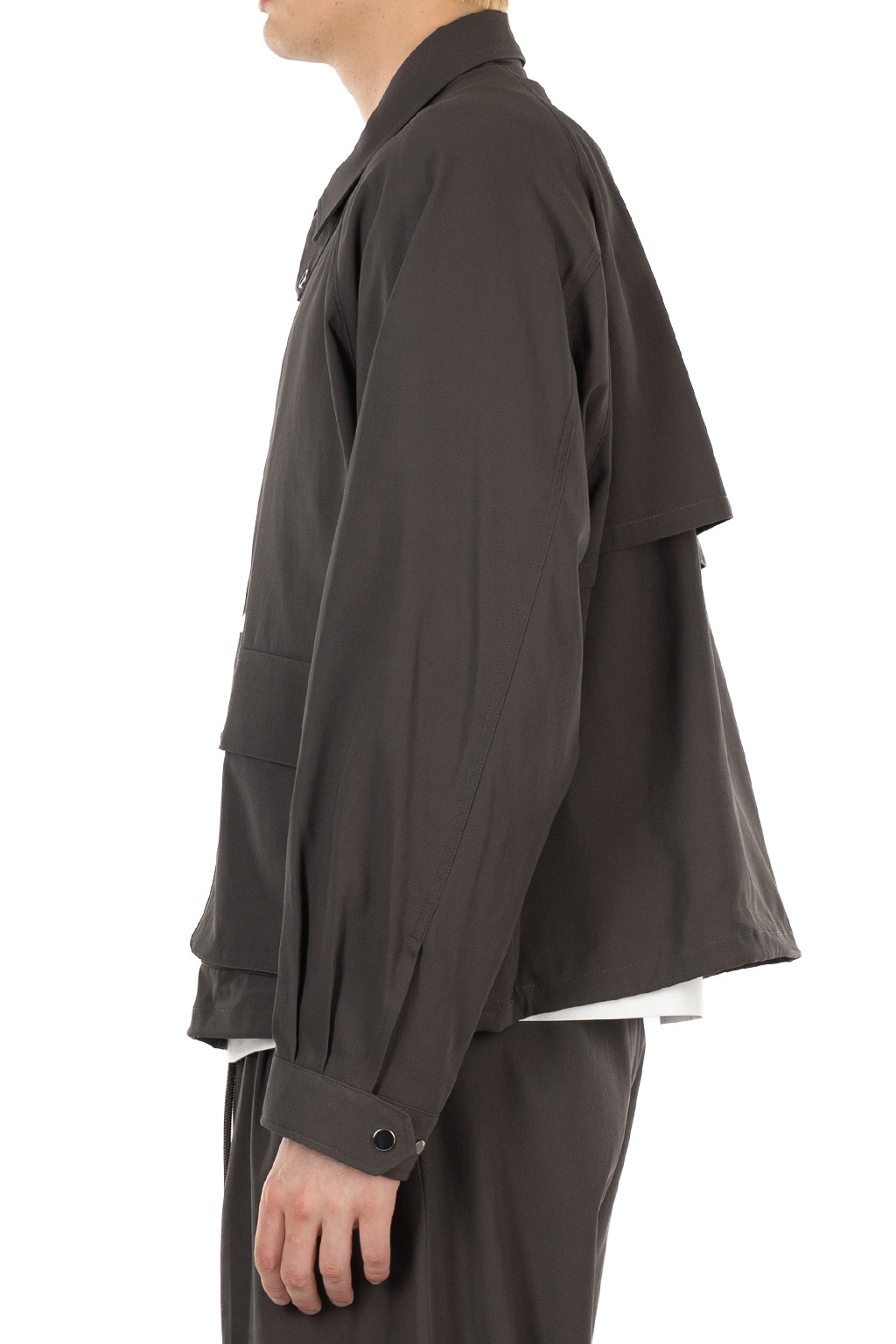 Markaware - Short Field Blouson - Cotton Voile Yarn Twill - Charcoal