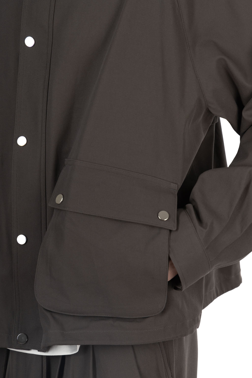Markaware - Short Field Blouson - Cotton Voile Yarn Twill - Charcoal