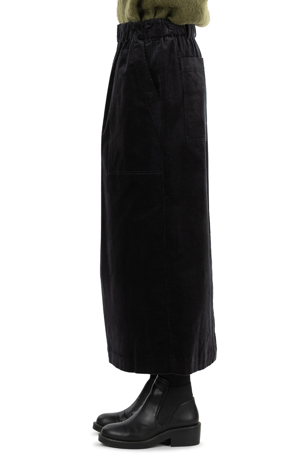 nicholson & nicholson - DONA Corduroy Skirt - Black
