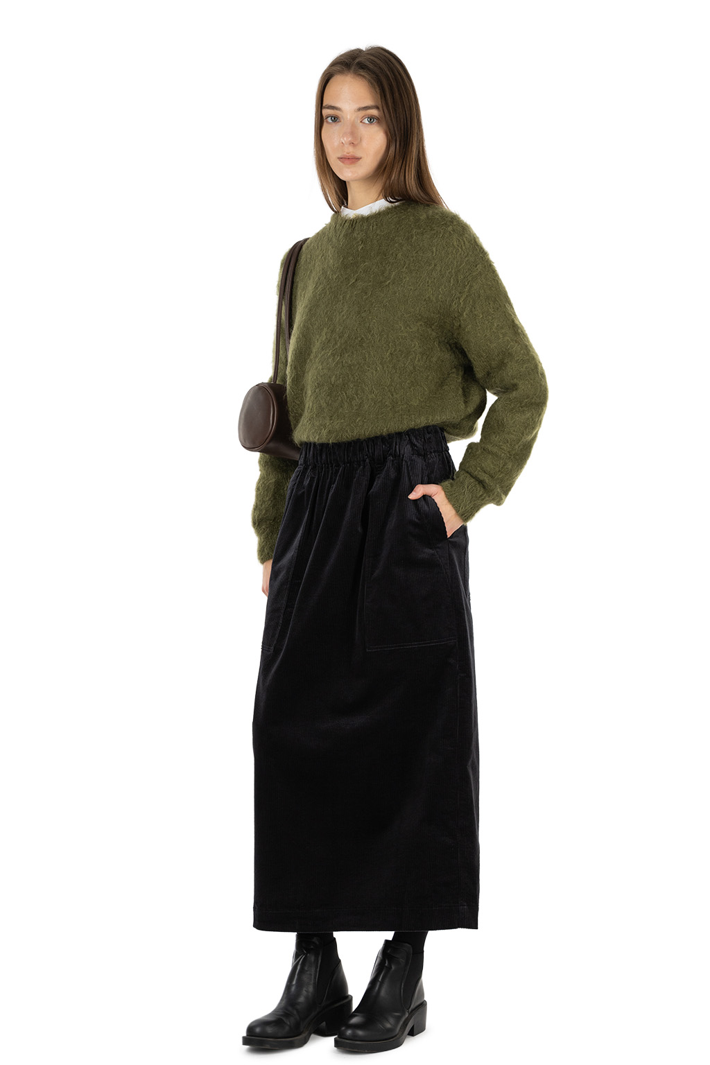 nicholson & nicholson - DONA Corduroy Skirt - Black