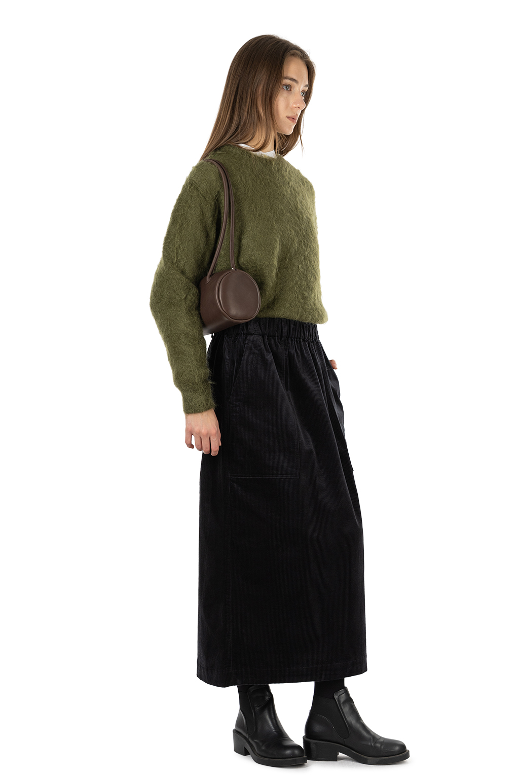 nicholson & nicholson - DONA Corduroy Skirt - Black