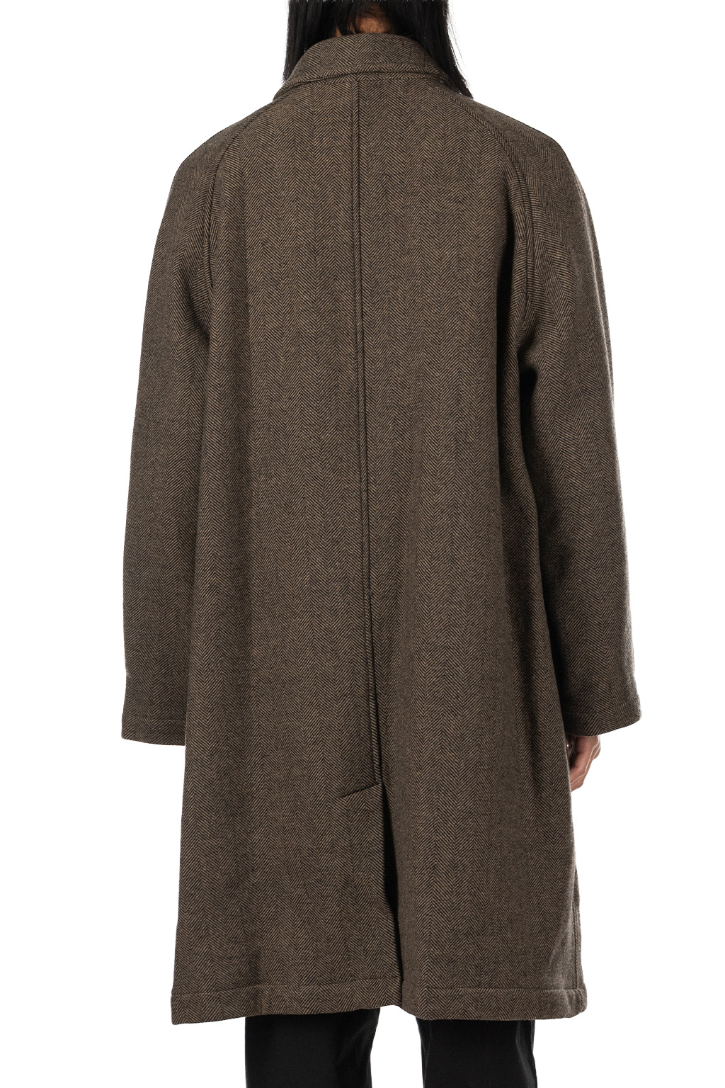 ts(s) - Fly Front Raglan Sleeve Coat - Brown