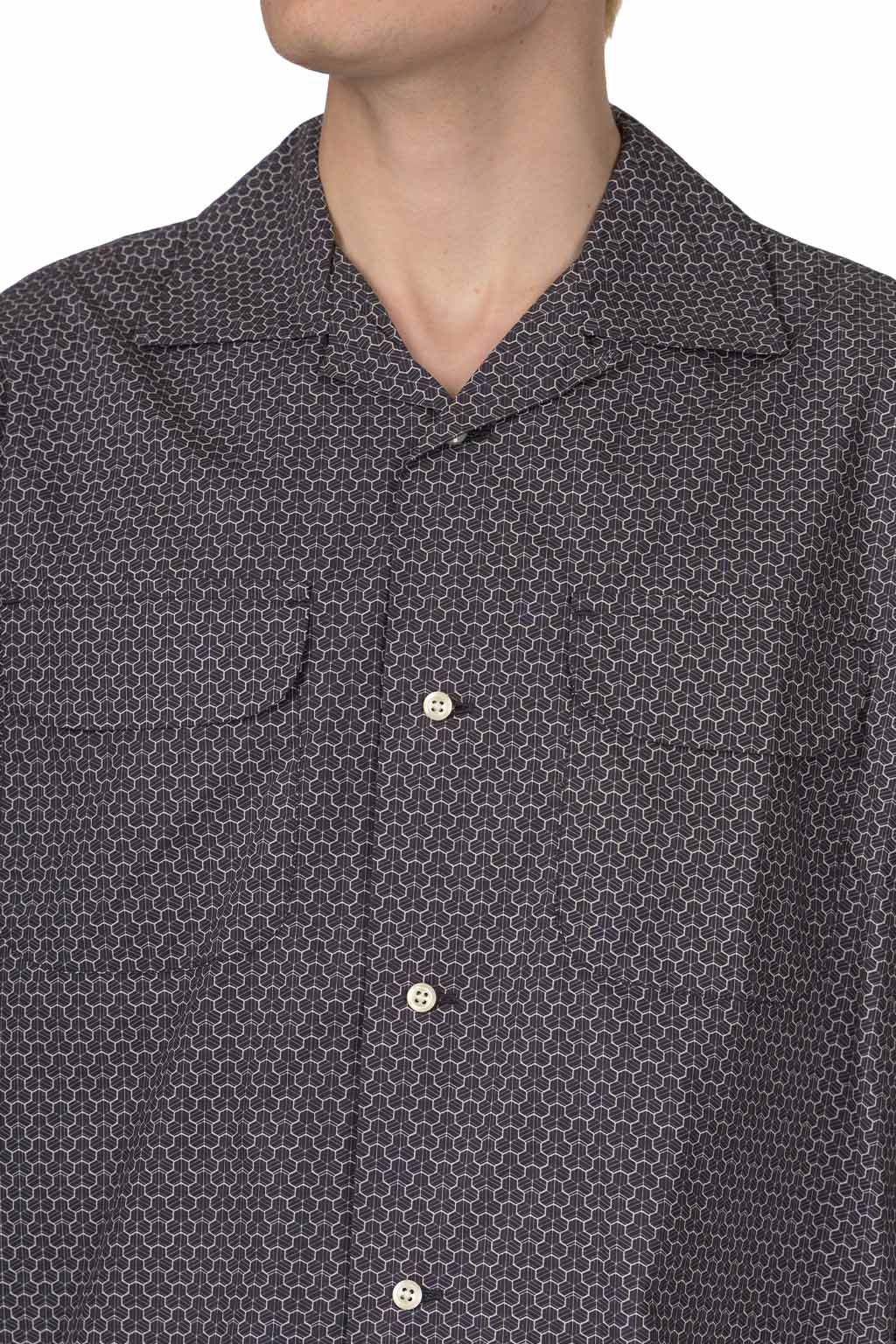 ts(s) - Round Flap Pocket Shirt - Black