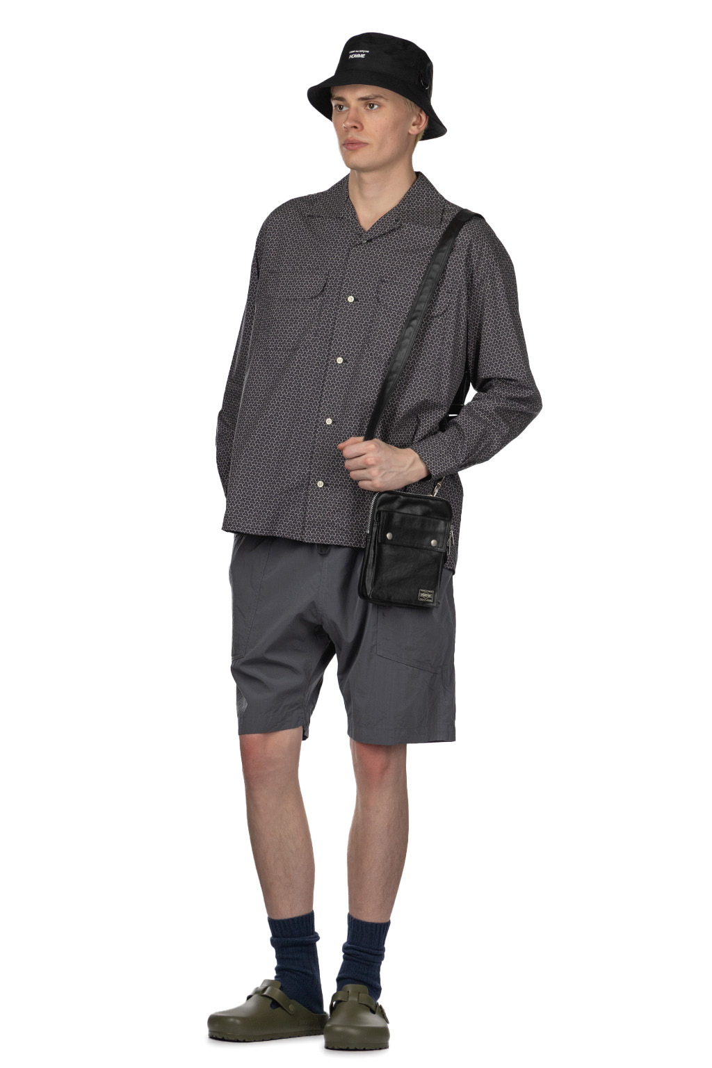 ts(s) - Round Flap Pocket Shirt - Black